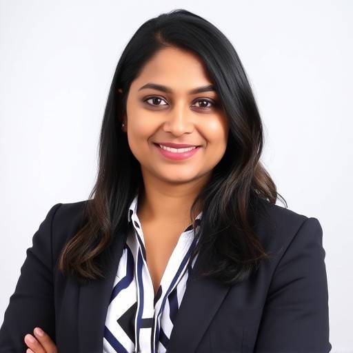 Anya Sharma, CTO of PemoTech Solutions, looking at the camera with a confident expression